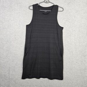 Athleta Women's Sleeveless Round Neck Black Mini Dress Size S